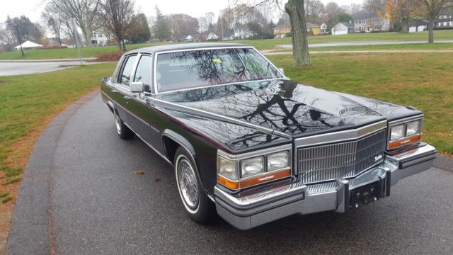 1989 Black Cadillac Brougham 4-DR Sedan