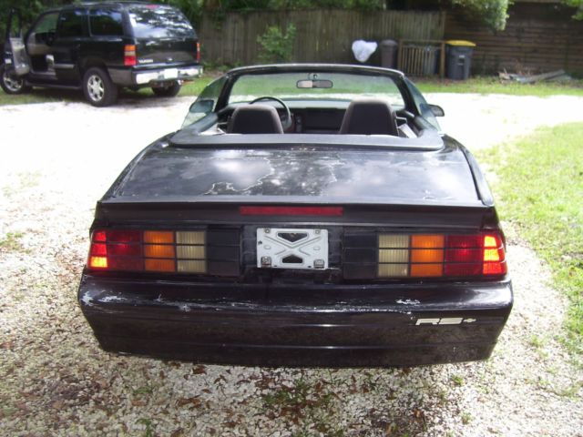 1989 Black Chevrolet Camaro Convertible