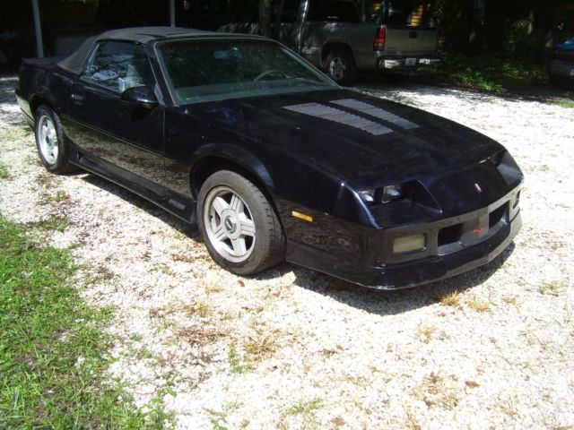 1989 Black Chevrolet Camaro Convertible