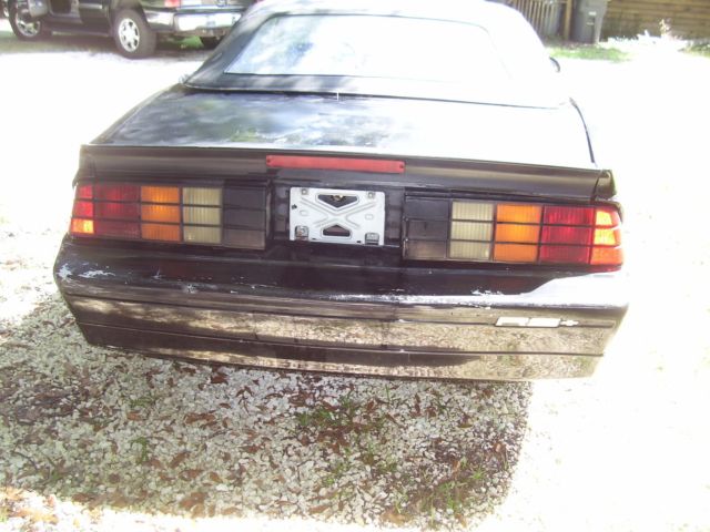 1989 Black Chevrolet Camaro Convertible