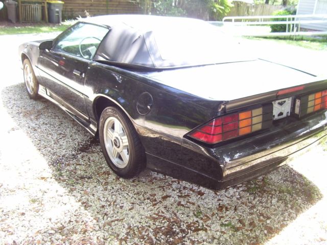 1989 Black Chevrolet Camaro Convertible
