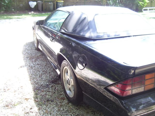 1989 Black Chevrolet Camaro Convertible