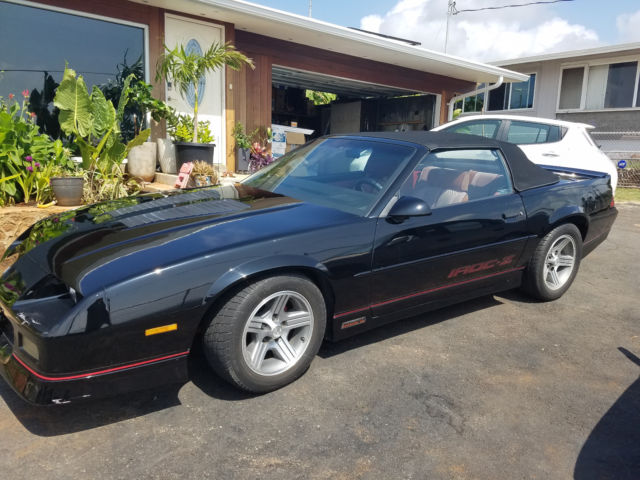 1989 Black Chevrolet Camaro Convertible