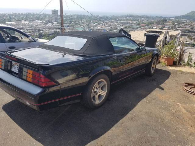 1989 Black Chevrolet Camaro Convertible