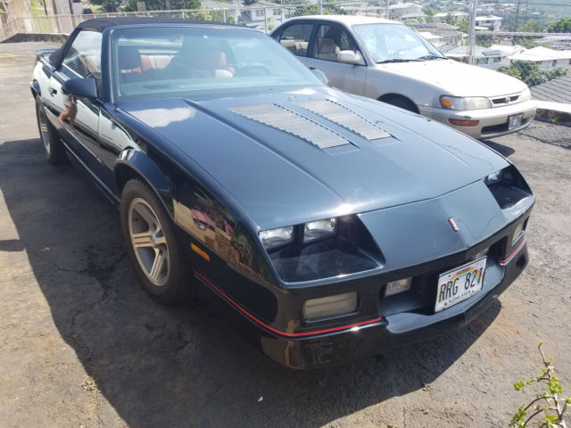 1989 Black Chevrolet Camaro Convertible