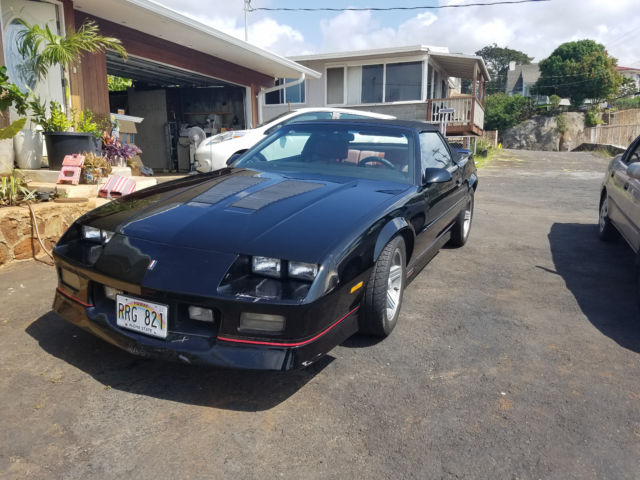 1989 Black Chevrolet Camaro Convertible