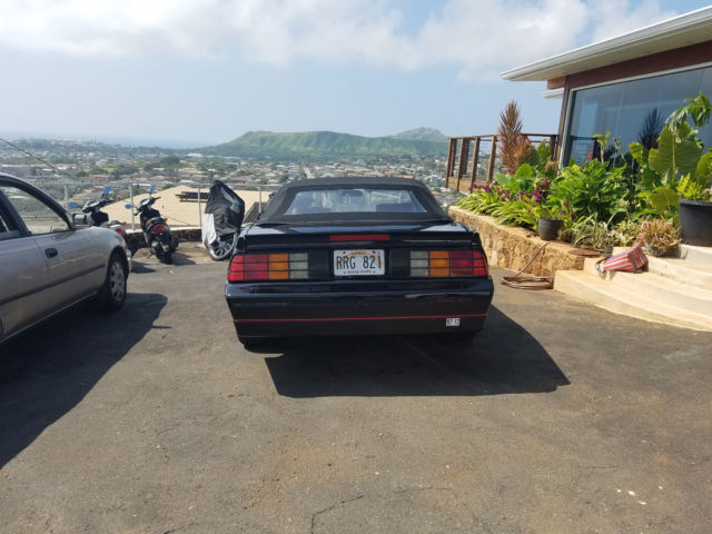 1989 Black Chevrolet Camaro Convertible