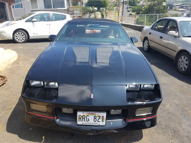 1989 Black Chevrolet Camaro Convertible