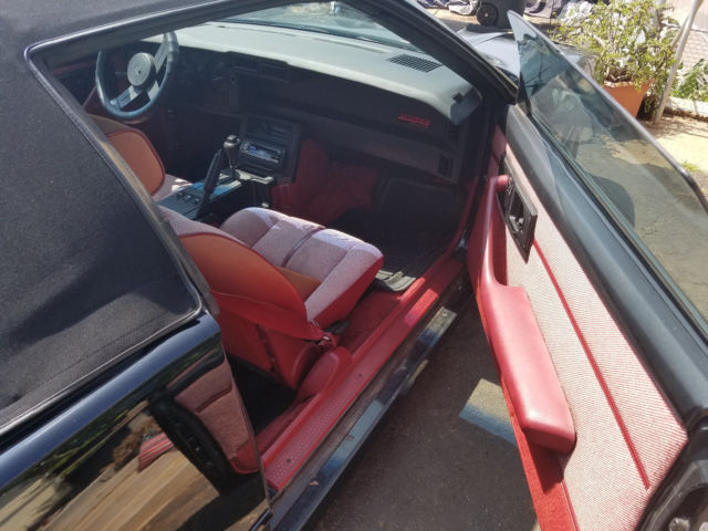 1989 Black Chevrolet Camaro Convertible