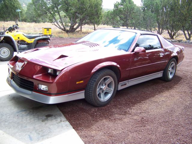 1989 Burgundy Chevrolet Camaro Sedan