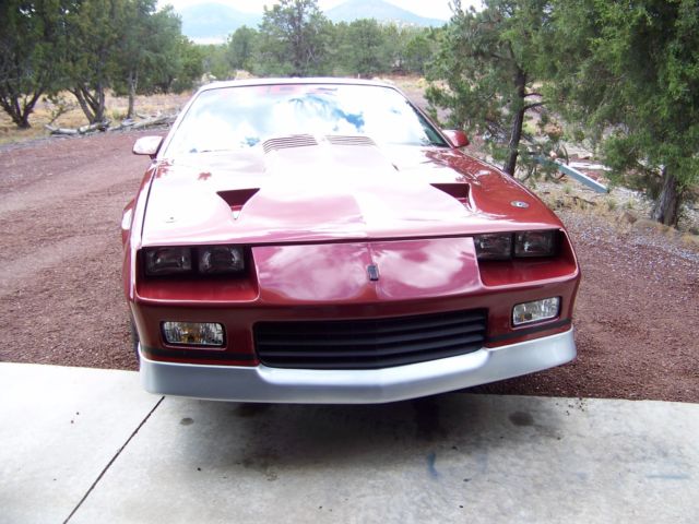 1989 Burgundy Chevrolet Camaro Sedan