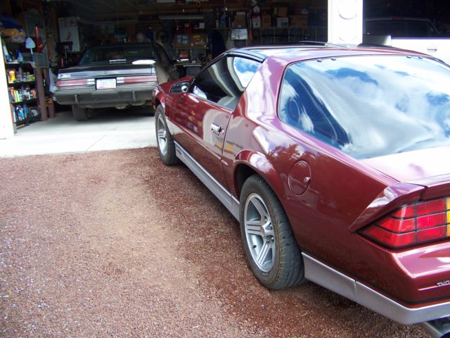 1989 Burgundy Chevrolet Camaro Sedan