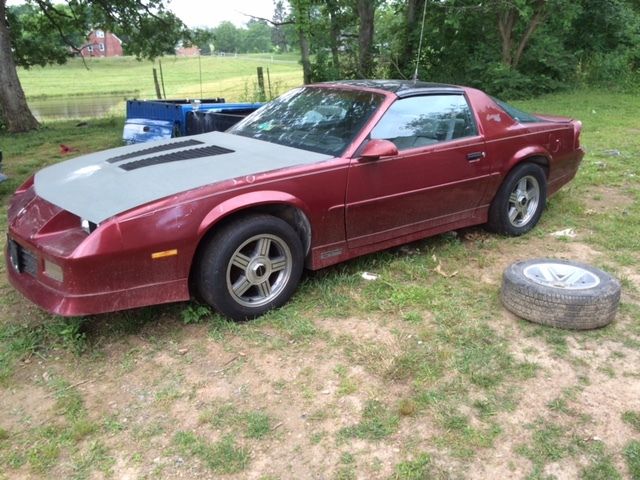 1989 Dark Metallic Red Chevrolet Camaro Hardtop Coupe