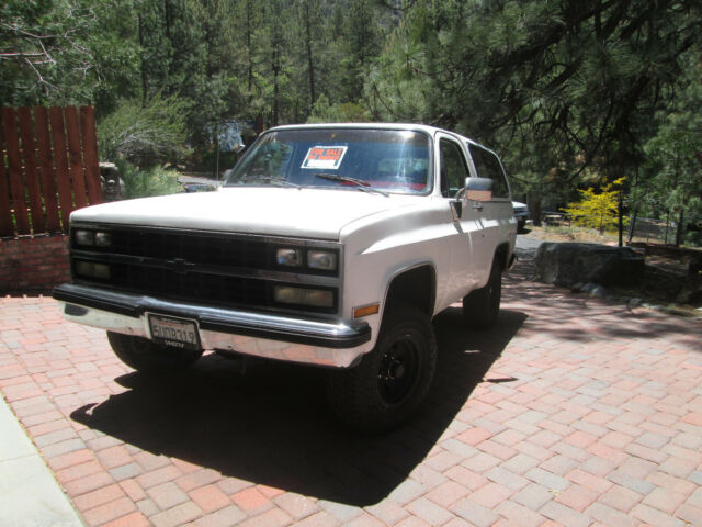 1989 White Chevrolet Blazer