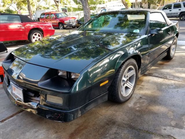 1989 Green Chevrolet Camaro Convertible