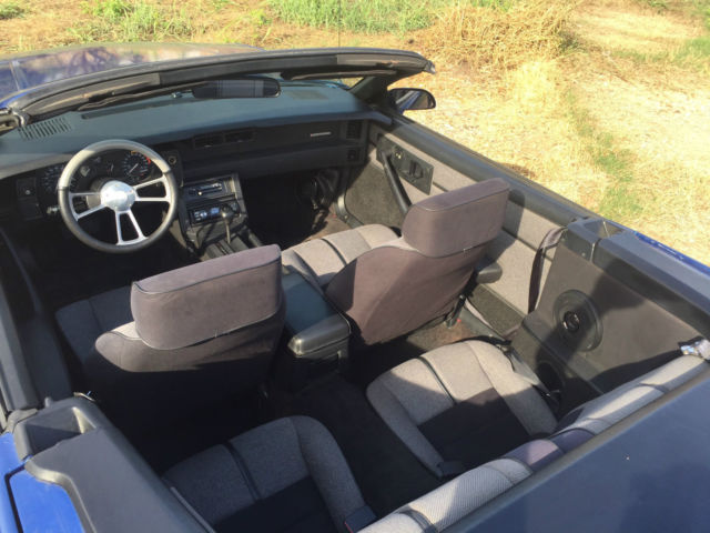 1989 Blue Chevrolet Camaro Convertible