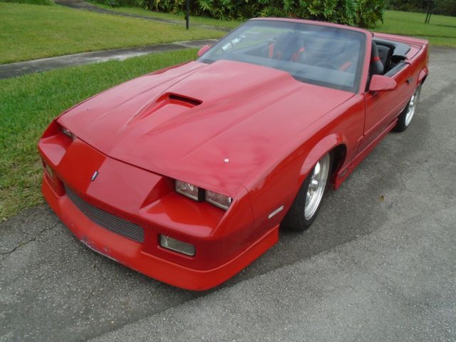 1989 Red Chevrolet Camaro Convertible