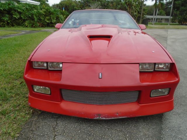 1989 Red Chevrolet Camaro Convertible