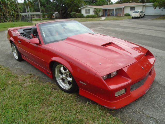 1989 Red Chevrolet Camaro Convertible