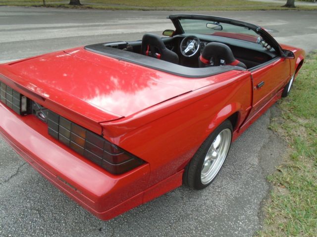 1989 Red Chevrolet Camaro Convertible