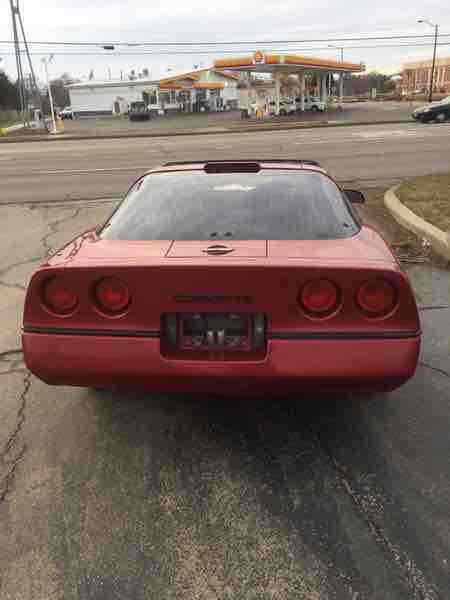 1989 Red Chevrolet Corvette Hatchback