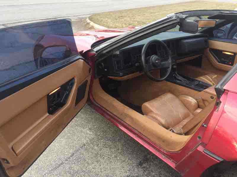 1989 Red Chevrolet Corvette Hatchback