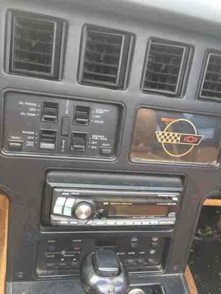 1989 Red Chevrolet Corvette Hatchback