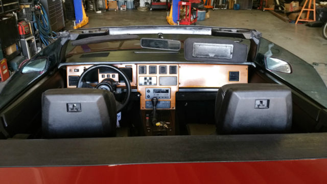 1989 Burgundy Chevrolet Corvette Convertible