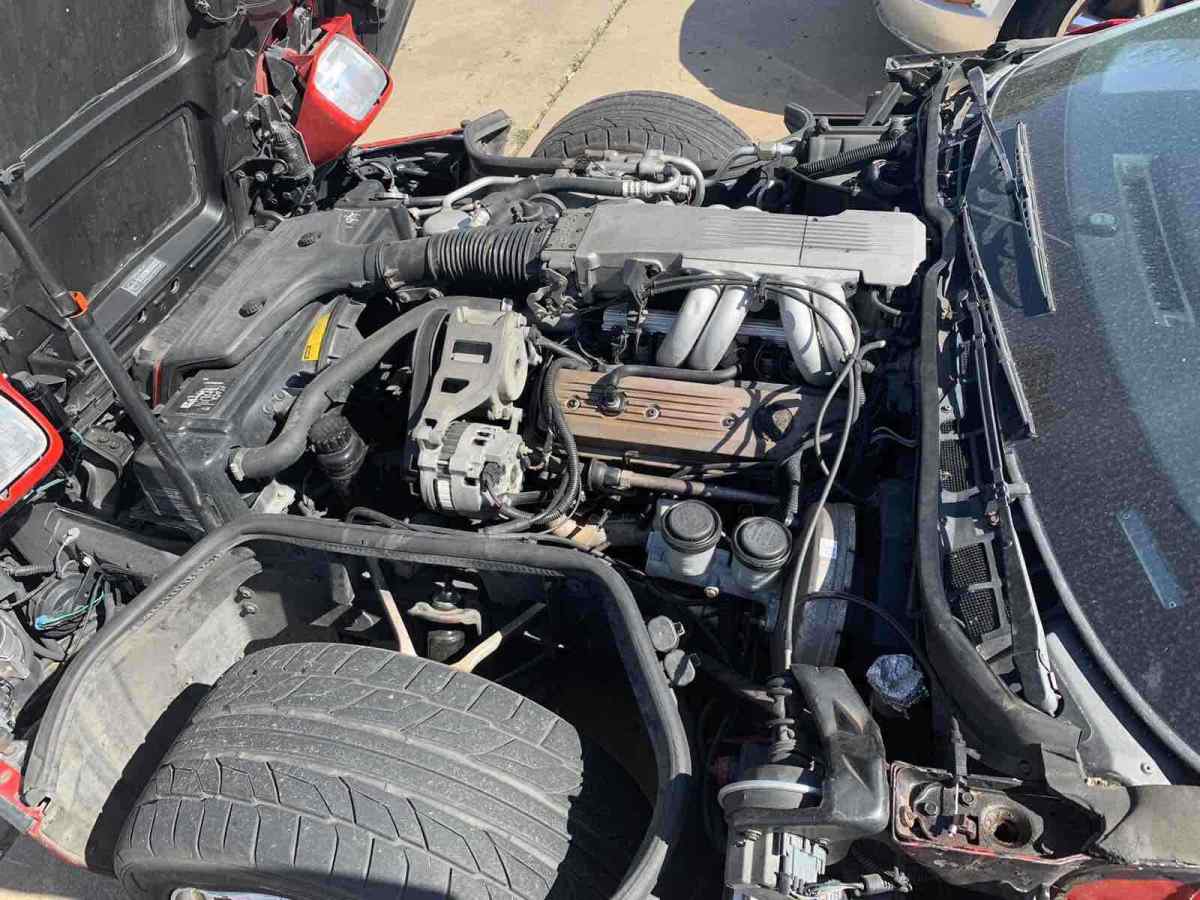 1989 Red Chevrolet Corvette Convertible
