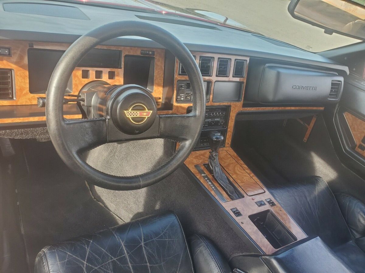 1989 Red Chevrolet Corvette Convertible