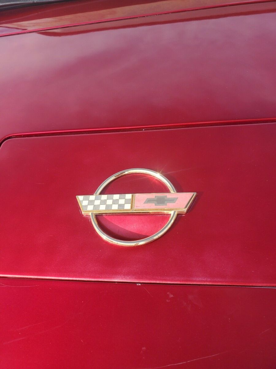 1989 Red Chevrolet Corvette Convertible