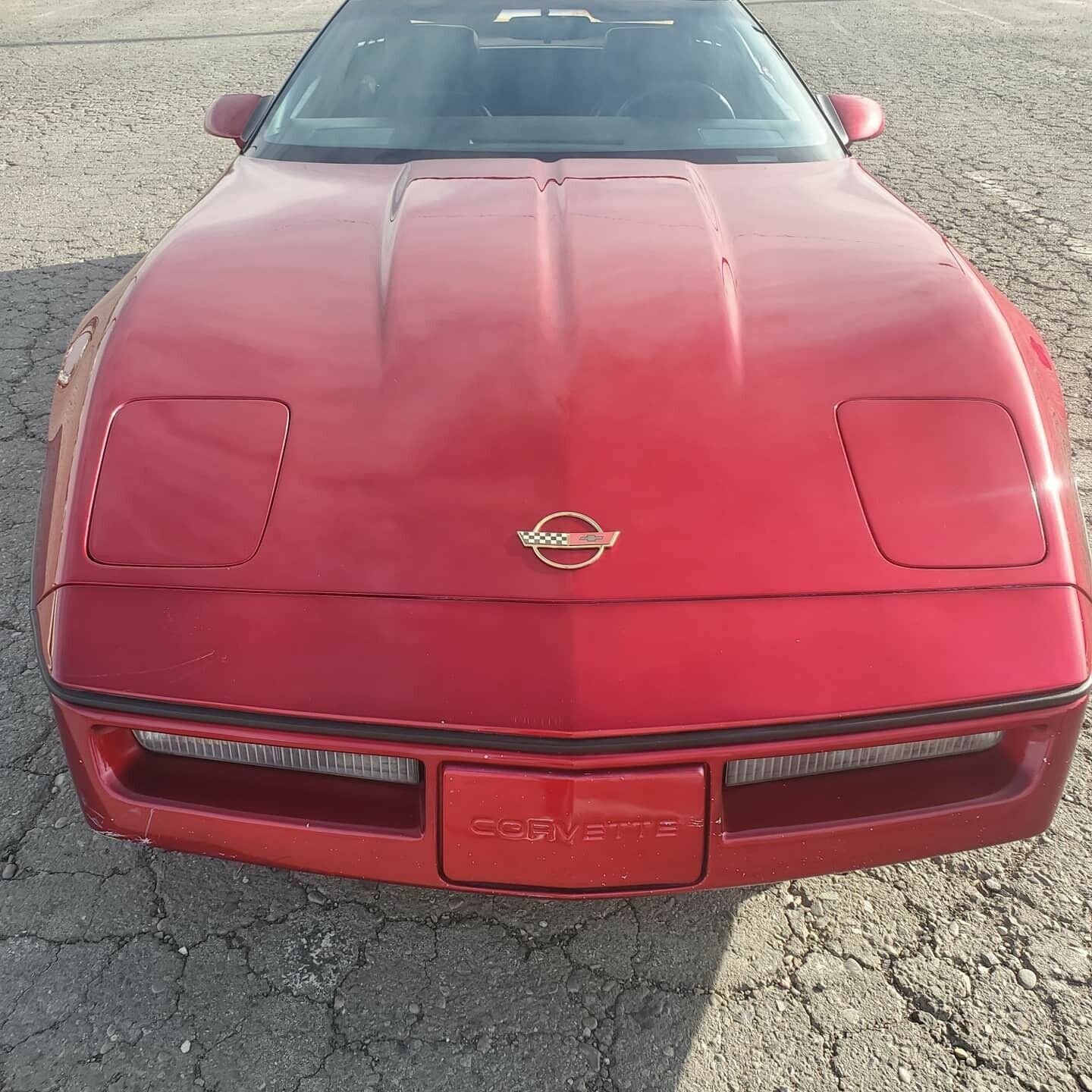 1989 Red Chevrolet Corvette Convertible