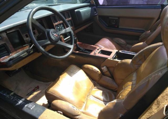 1989 Black Chevrolet Corvette Convertible