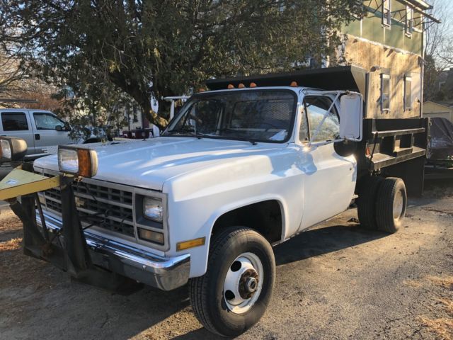 1989 White Chevrolet CV3100 Dump Truck