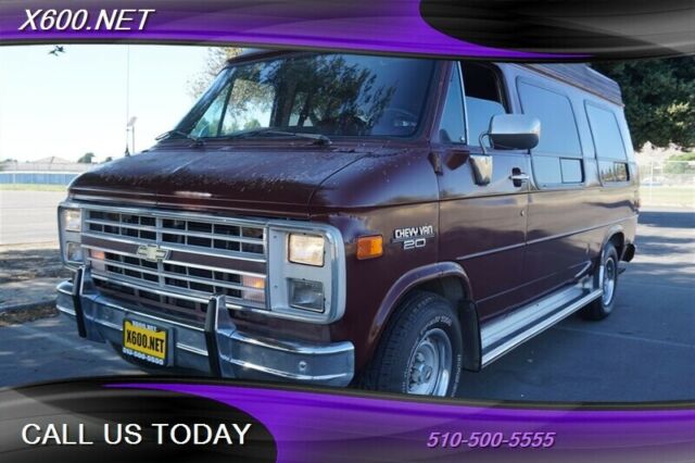 1989 Brown Chevrolet G-SERIES Van Original 46K --