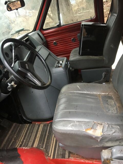 1989 red Chevrolet G20 Van