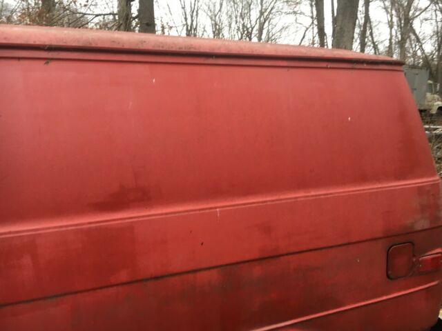 1989 red Chevrolet G20 Van