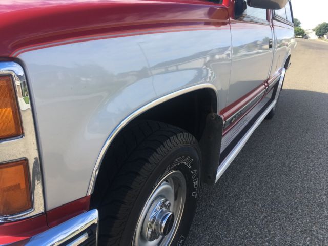 1989 Red/Silver Chevrolet C/K Pickup 1500 Standard Cab Pickup
