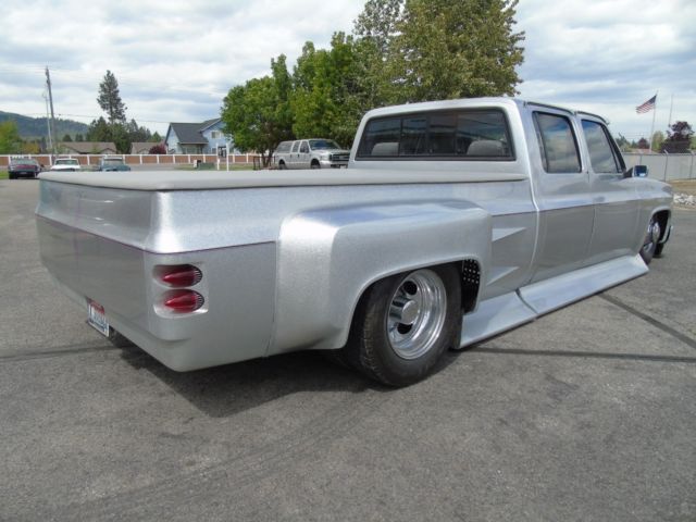 1989 Silver Chevrolet Silverado 3500 Extended Crew Cab Pickup