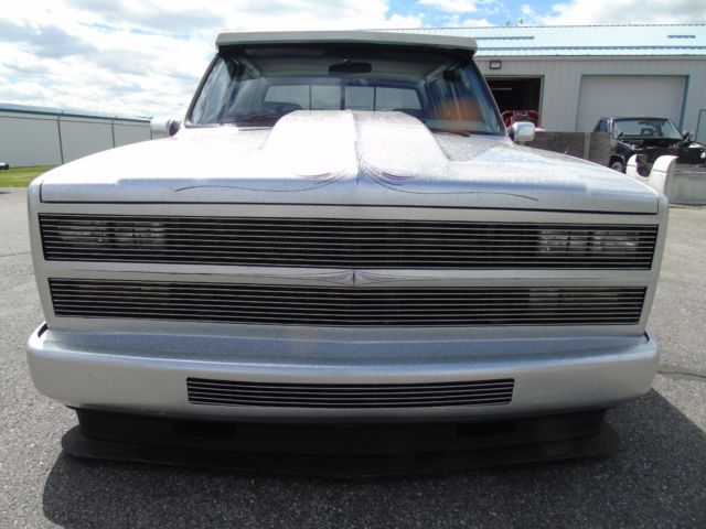 1989 Silver Chevrolet Silverado 3500 Extended Crew Cab Pickup