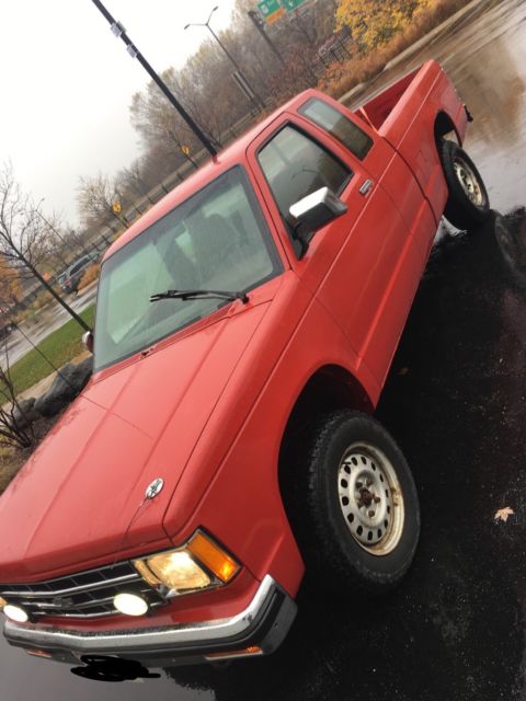 1989 Red Chevrolet S-10 Extended Cab Pickup