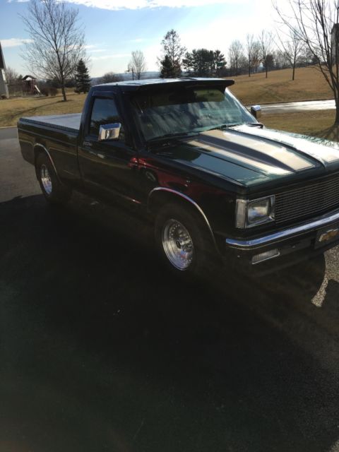1989 Green Chevrolet S-10 Standard Cab Pickup