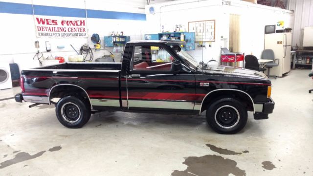 1989 Black Chevrolet S-10 Standard Cab Pickup