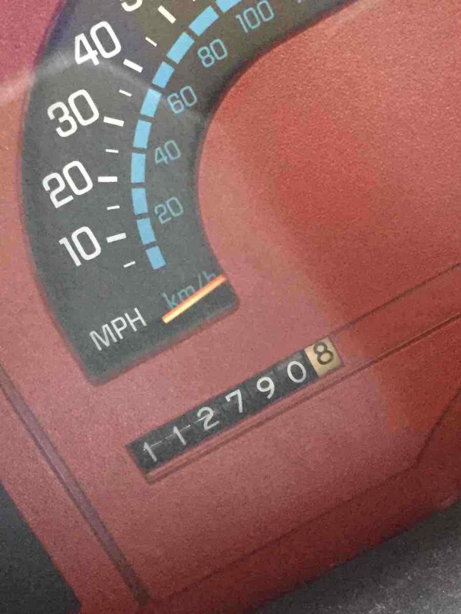 1989 Red Chevrolet S10 Pickup