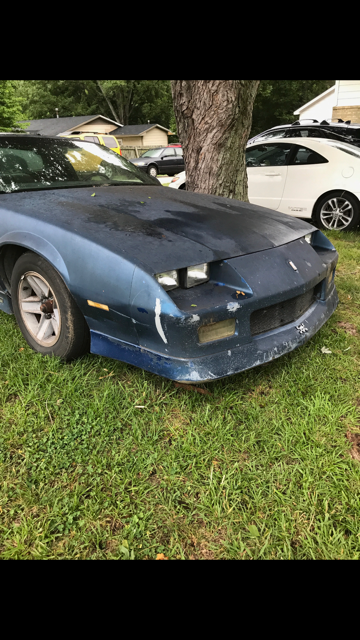 1989 Blue Chevrolet Camaro