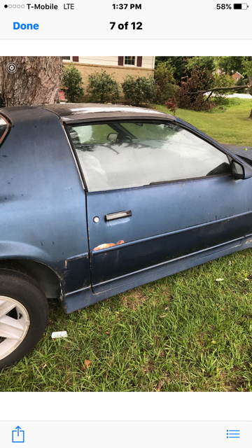 1989 Blue Chevrolet Camaro