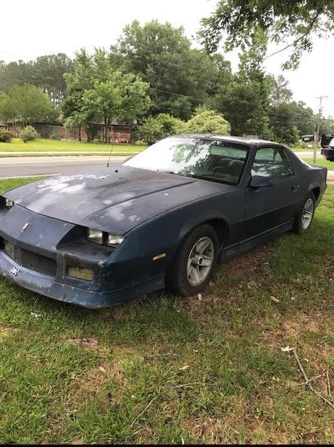 1989 Blue Chevrolet Camaro