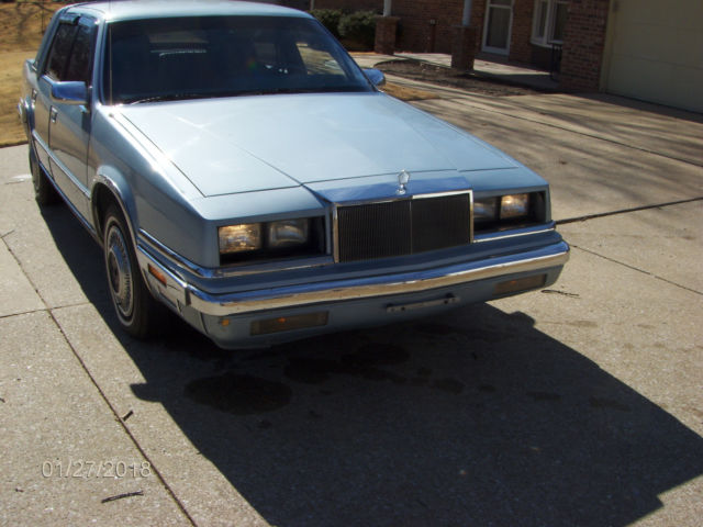 1989 Blue Chrysler New Yorker Sedan