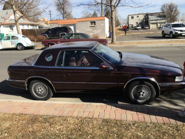 1989 Burgundy Chrysler Other Coupe