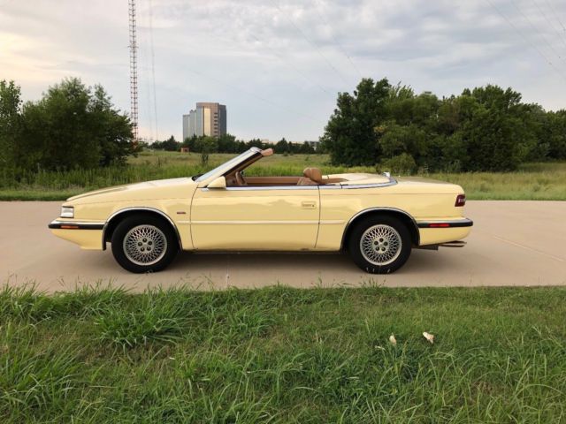 1989 Yellow Chrysler TC BY MASERATI Convertible